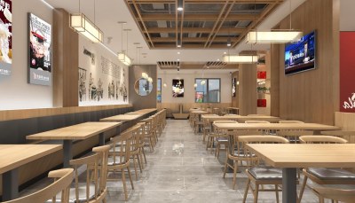 现代牛肉拉面店3D模型下载